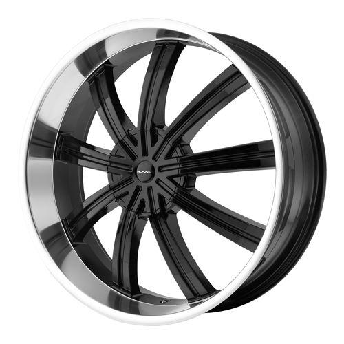 24" wheels rims kmc widow black impala suburban tahoe 