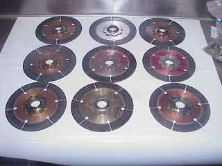 3 sets of  fine 29 spline 7-1/4" clutch discs nascar arca tilton quartermaster