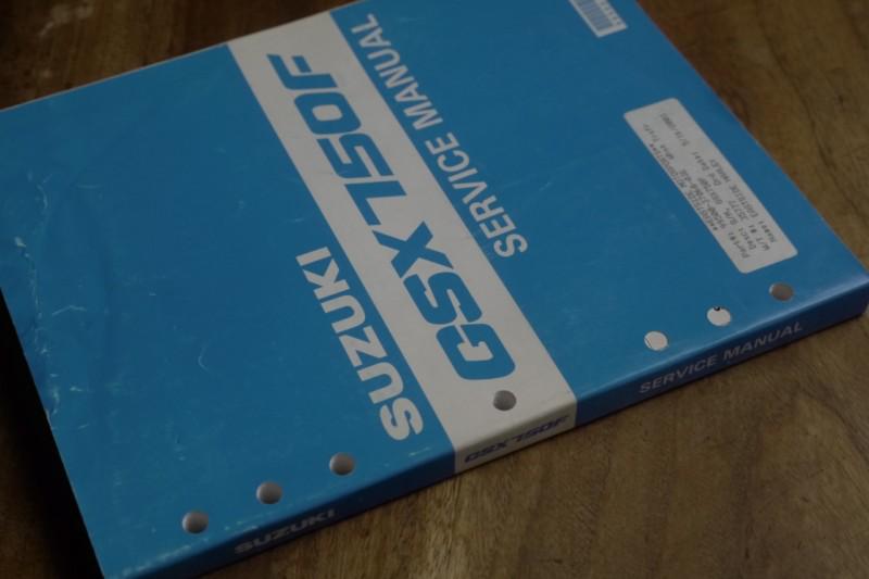 Suzuki gsx750f - factory service workshop manual 