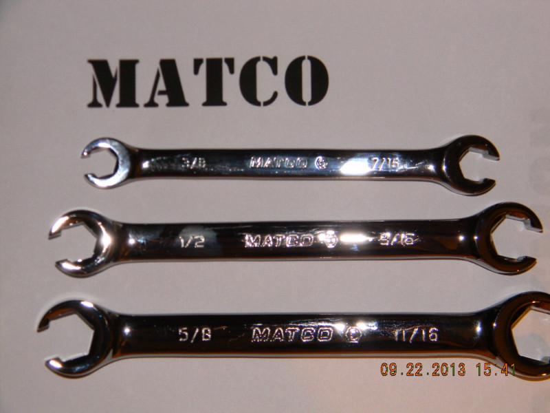 Matco 3 pc.s.a.e. (standard) flair nut wrench set