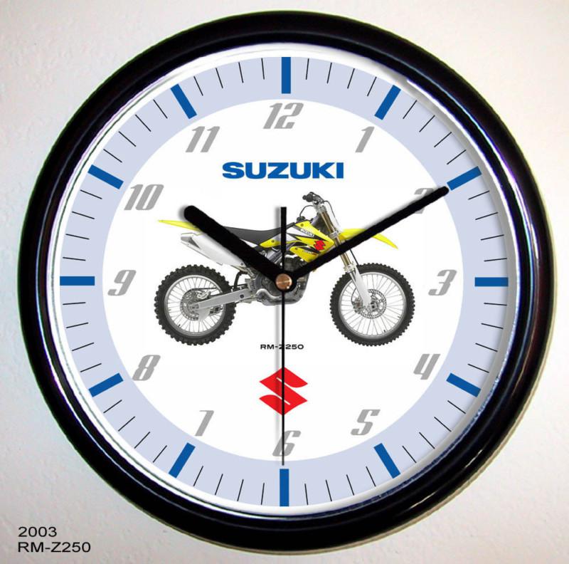 Suzuki rm-z250 motorcycle wall clock 2003 rmz250 rm