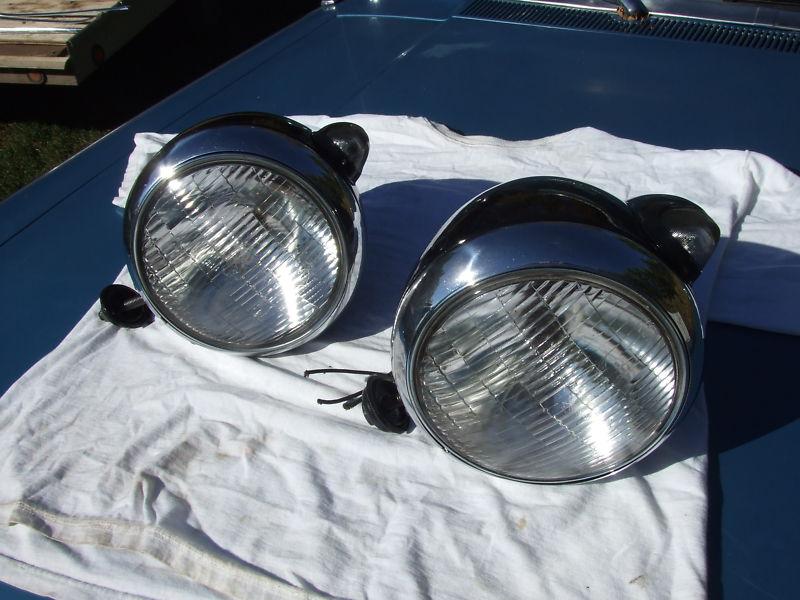 Vintage pair guide headlights / ford model a / hot rod / turnsignals / rat rod