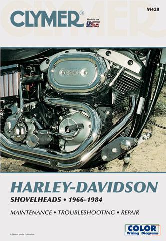 1966-1984 harley davidson  shovelheads clymer manual h-d shovelheads 66-84 m420