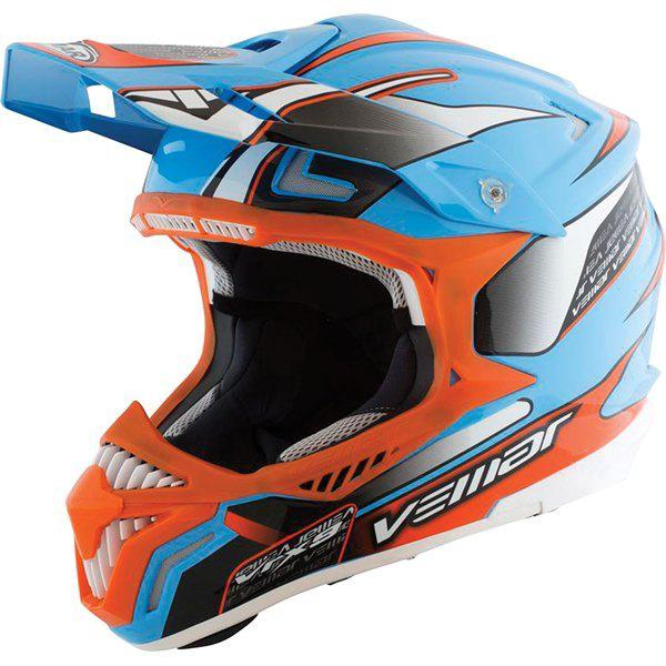 Vemar helmet trial, blue/orange vrx 9 size m