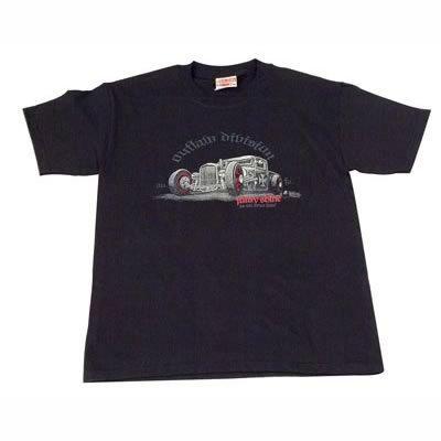 T-shirt cotton pre-shrunk so-cal outlaws truck logo black men's 2x-lg