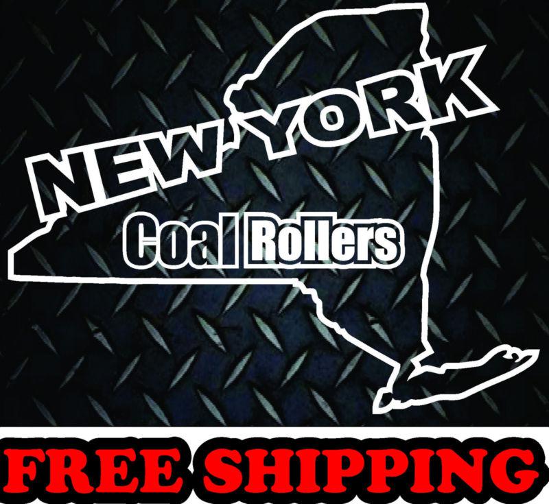  new york coal rollers * vinyl decal sticker truck diesel 4x4 funny 