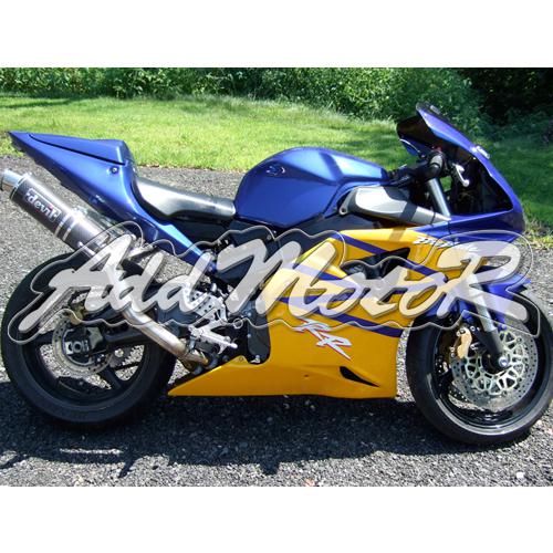 Injection molded fit cbr954rr 02 03 blue yellow fairing l9508h