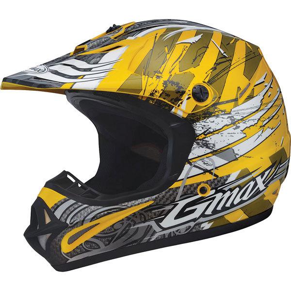 Yellow/white xxxl gmax gm46x-1 shredder helmet
