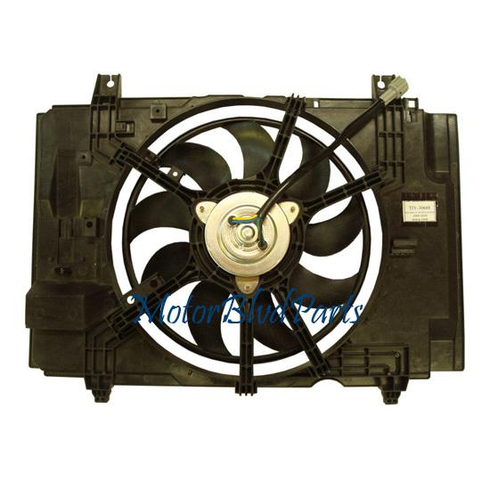 09-11 nissan cube tyc replacement radiator & condenser cooling fan assy 622470