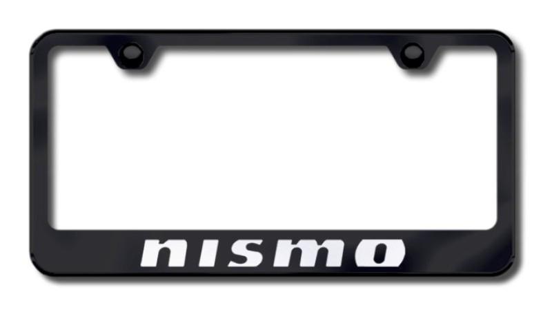 Nissan nismo laser etched license plate frame-black made in usa genuine