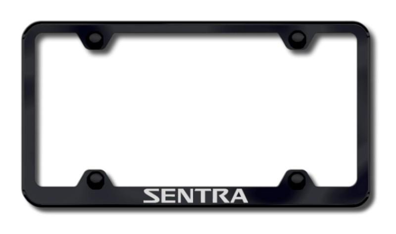 Nissan sentra wide body laser etched license plate frame-black made in usa genu