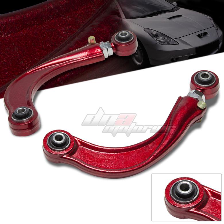 00-06 toyota celica t230 red adjustable steel alloy rear suspension camber kit