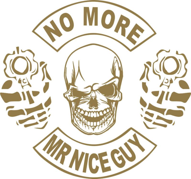 2nd amendment skull gun no more mr nice guy car truck window vinyl decal sticker
