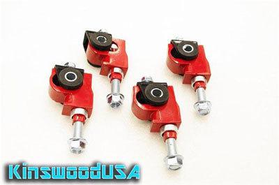 Red 88-91 92-95 crx civic front adjustable camber kit