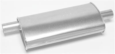 Walker exhaust muffler soundfx steel 2.0" inlet 2.0" outlet 25.0" length ea
