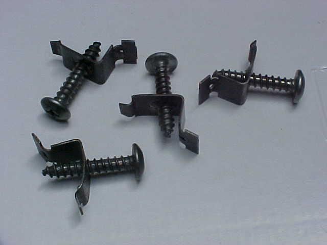 65 66 mustang shelby falcon cyclone door arm rest mounting clips & screws oem