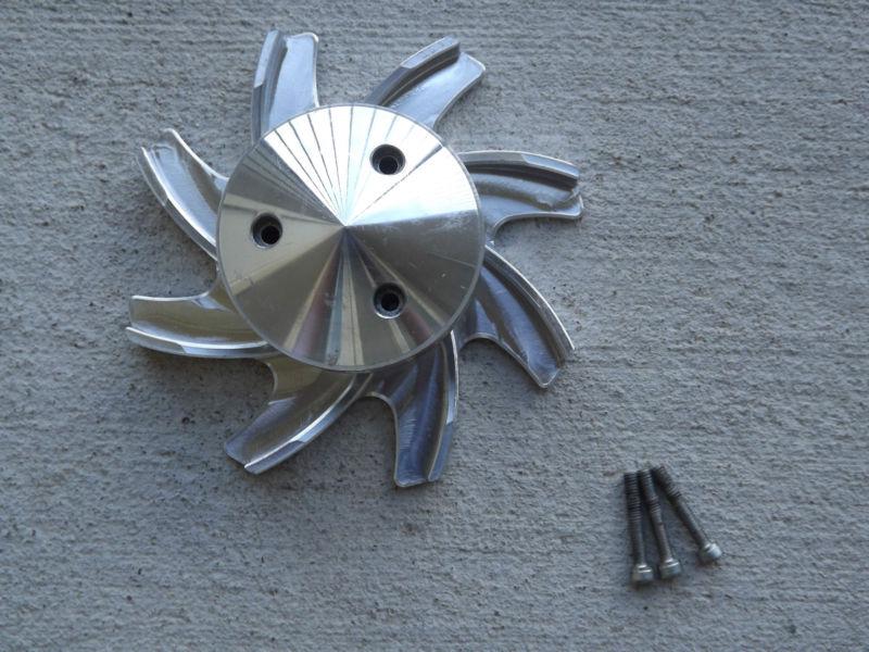 73-93 mustang billet aluminum alternator fan/pulley/cover set