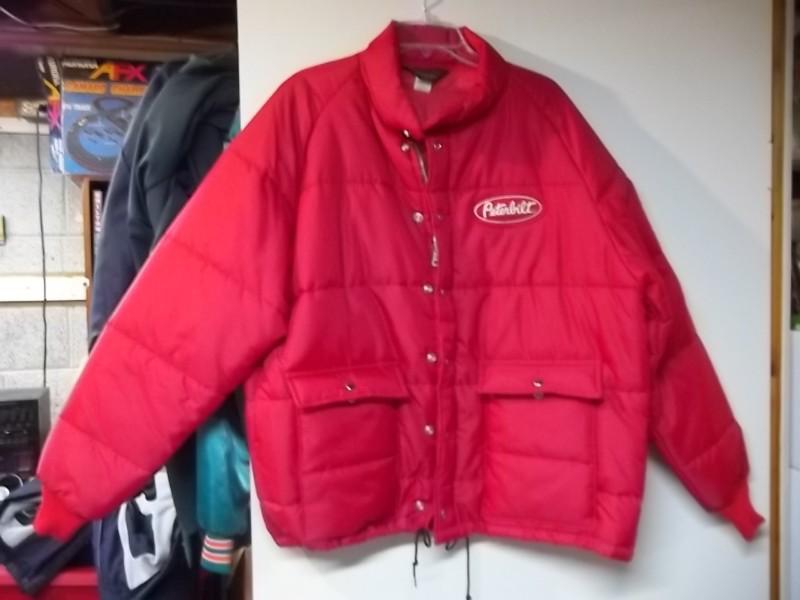 Peterbilt company work jacket older never worn red insulated size xl 48 - 50