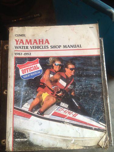 Clymer yamaha water vehicle repair manual