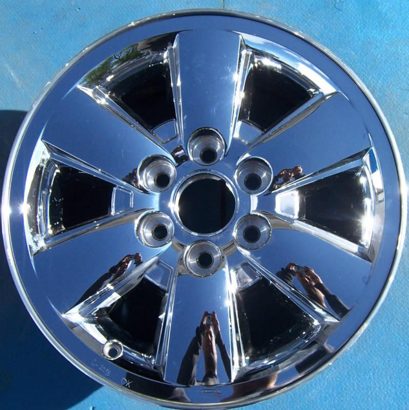 2009 2010 2011 gmc yukon xl sierra denali 1500 pickup 18" wheel rim chrome 5418