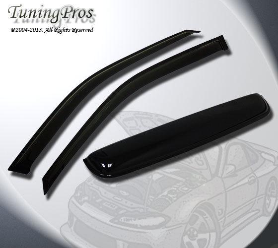 Jdm outside mount vent window visor sunroof 3pc plymouth grand voyager 1996-2000