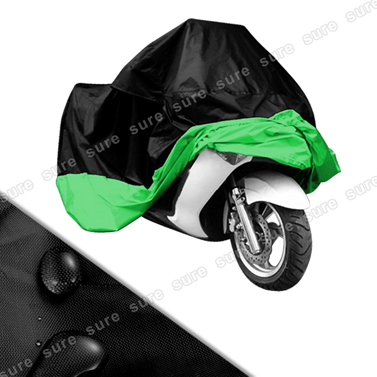 Waterproof motorcycle cover waterproof fits harley davidson outdoor green + bag