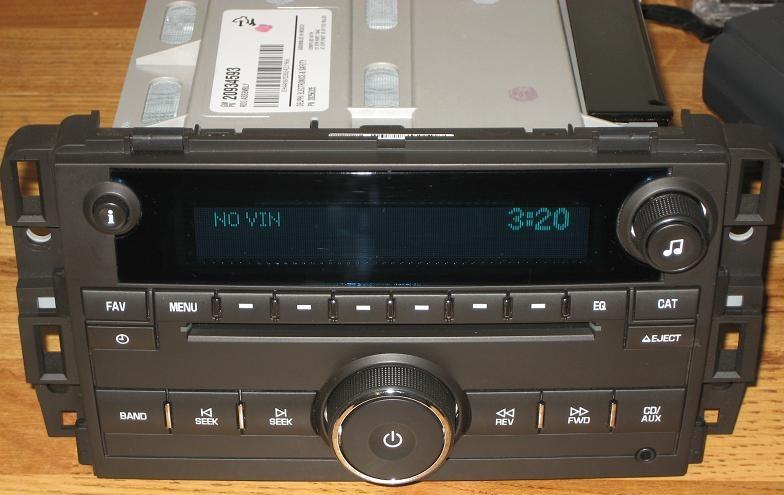 2009-2012 chevy tahoe silverado gmc sierra cd radio ipod usb input & 3.5 aux mp3