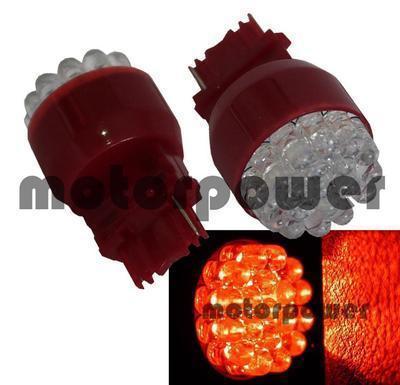 3156 red 3056 3356 round 19 led lamp bulb #e1 reverse backup back up light