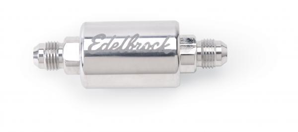 Edelbrock polished aluminum fuel filter 8129