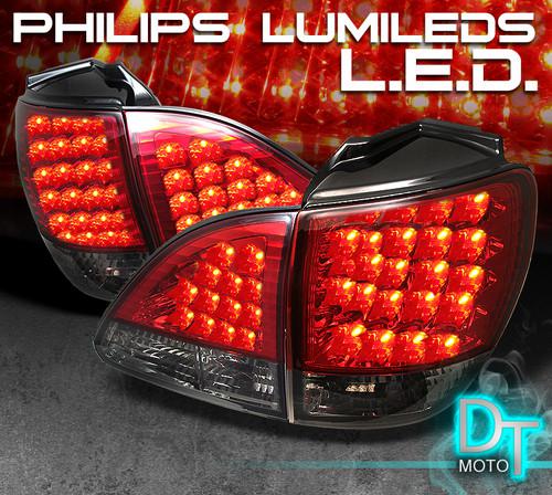 01-03 lexus rx300 philips-led perform red smoked tail lights lamps left+right