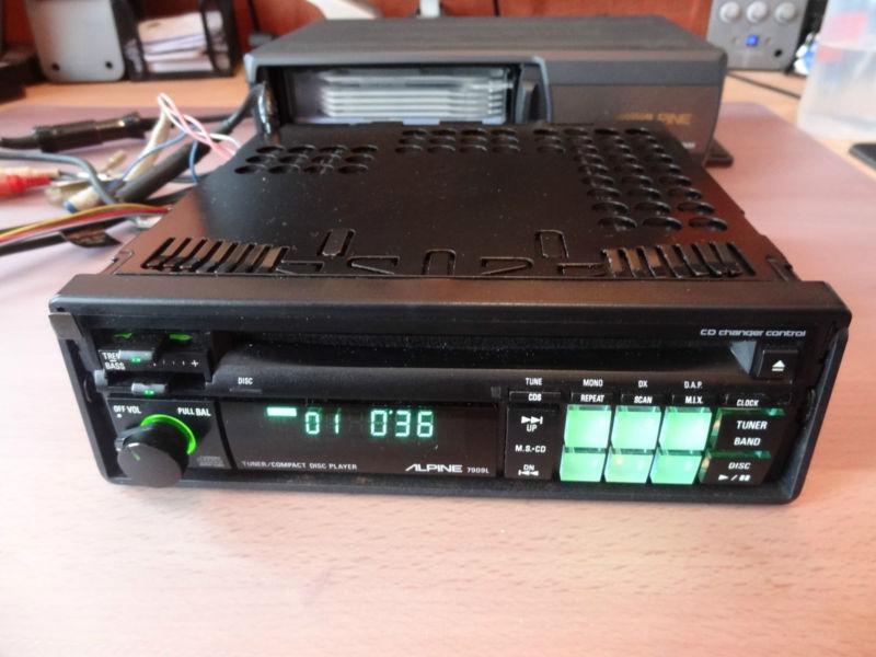 Alpine 7909l + cd changer chm-s630 fantastic old school car radio