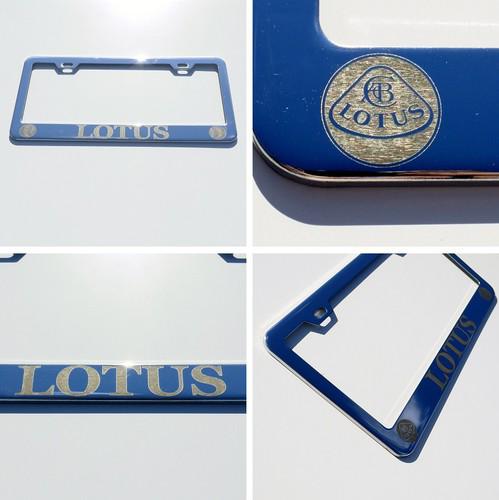 New chrome lotus license plate frame laser engrave aluminum car stainless steel