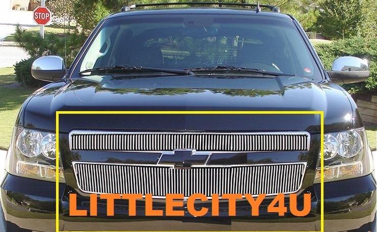 07 08 09 10 11 12 13 chevy tahoe avalanche suburban vertical billet grille 