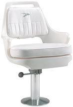 Wise deluxe pilot chair w/armrests - white - 34''h x 27-1/2''w x 20''d wd015-710