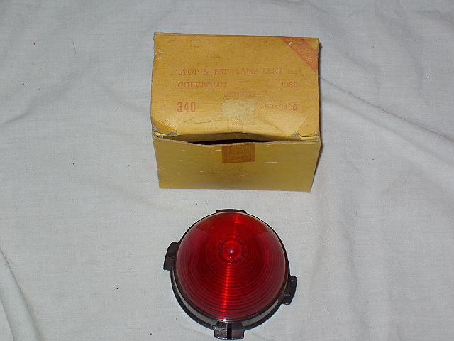1953 chevrolet stop and tail lamp lens