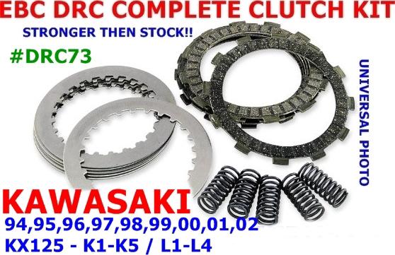 Ebc drc series clutch kit kawasaki 94,95,96,97,98,99,00,01,02 kx125 #drc73