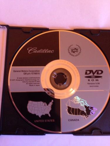 2004 2005 cadillac srx  navigation disc dvd cd 15798916 disk map gps oem