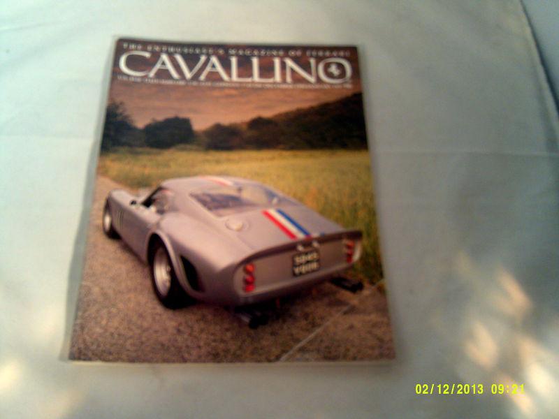 Vintage ferrari cavallino magazine 96 250 gto 250 gt lwb 