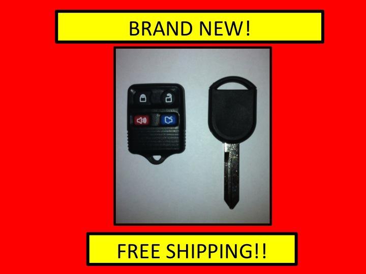 New ford keyless remote, fob, clicker and ignition key,transponder key