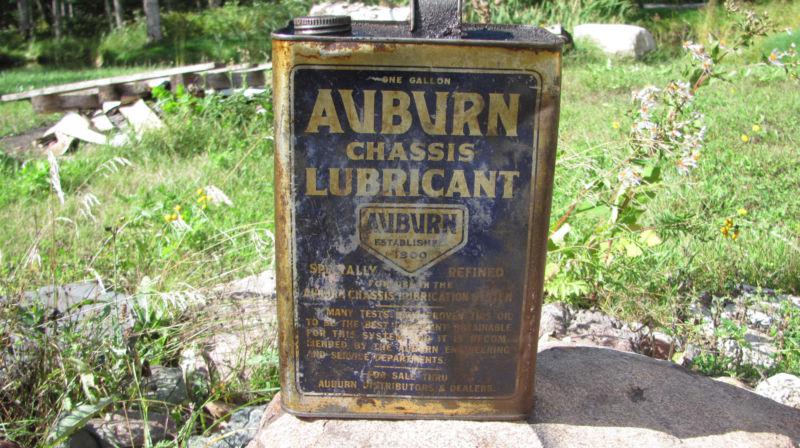  auburn chassis lube oil can vintage 1918 1920 1922 1924 1926 1928 1930 32 34 40