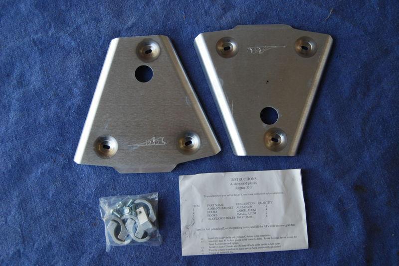 White brothers a-arm skid plates for yamaha raptor 350 - brand new