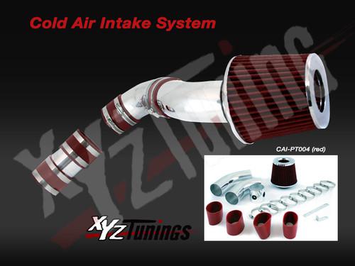Red 99-05 grand am/alero 3.4l v6 cold air intake induction kit + filter 3"