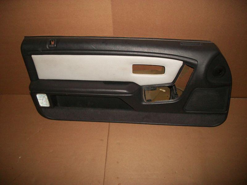 94 95 chrysler lebaron convertible lh driver door panel black white original