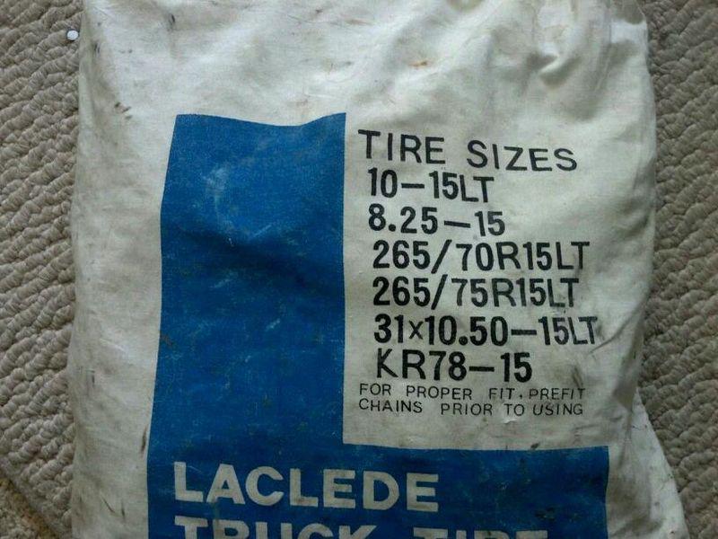 Laclede truck tire chains pair   3210 cam new in bag
