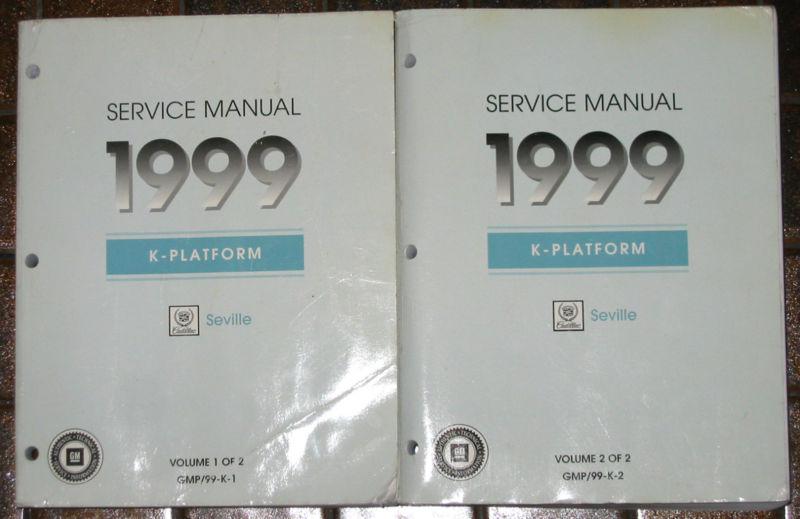 Service manual 1999 seville k-platform gmp/99-k-1&2