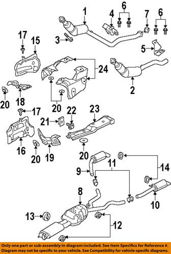 Land rover oem wcl500030 exhaust clamp/exhaust system parts