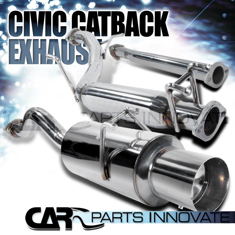 06-11 honda civic si 2dr coupe ss catback exhaust system
