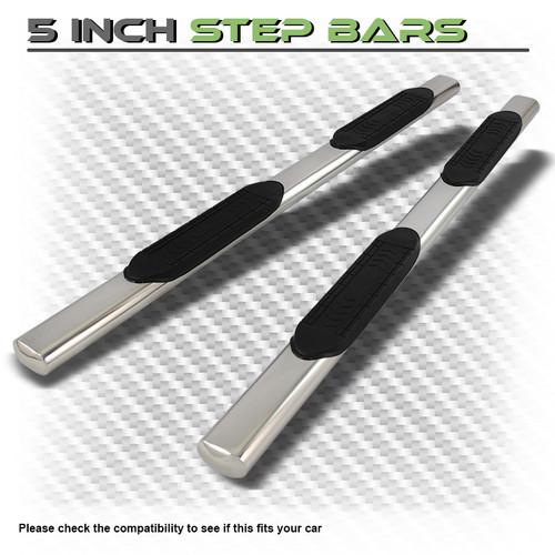 5" oval 07-13 tundra crewmax stainless steel side step nerf bar running board