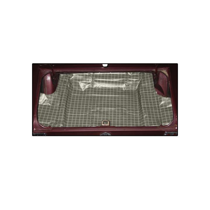 1965-1966 ford mustang coupe/convertible trunk mat plaid
