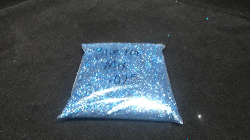 1lbs bag .025 blue fox metalflake paint finish component k/mf#16